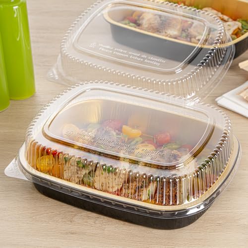 Restaurantware Clear Plastic Lux Lid, 11.5 x 9 x 2 In, 100 Pack by Restaurantware - Used condition - Image 8
