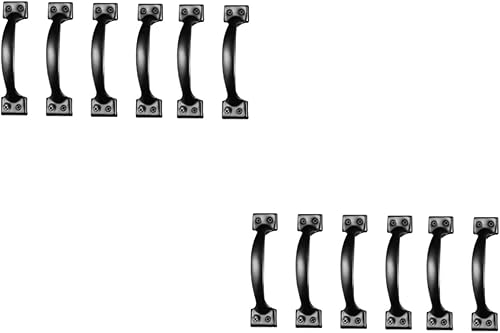 DOITOOL Manija de puerta negra para gabinete, cómoda de metal, manijas de gabinete pequeñas, manijas de cajón pequeñas, manijas de puerta, manijas