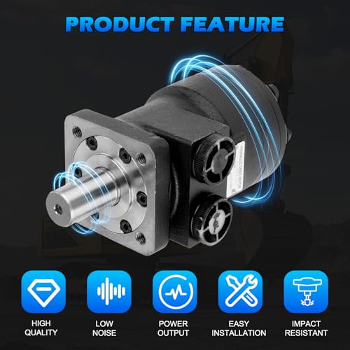 Image of 101-1002-009 | 101-1002 Hydraulic Motor | Direct Replacement for Eaton Char-Lynn H Series | Cast Iron High Torque | Displacement 80cc /r | Maximum Pressure 138BAR | 4-Hole Flange |