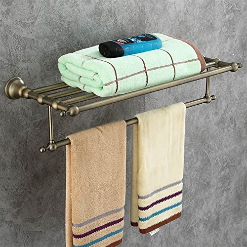 Porte-serviettes en bronze mural et support en alliage de salle de bain