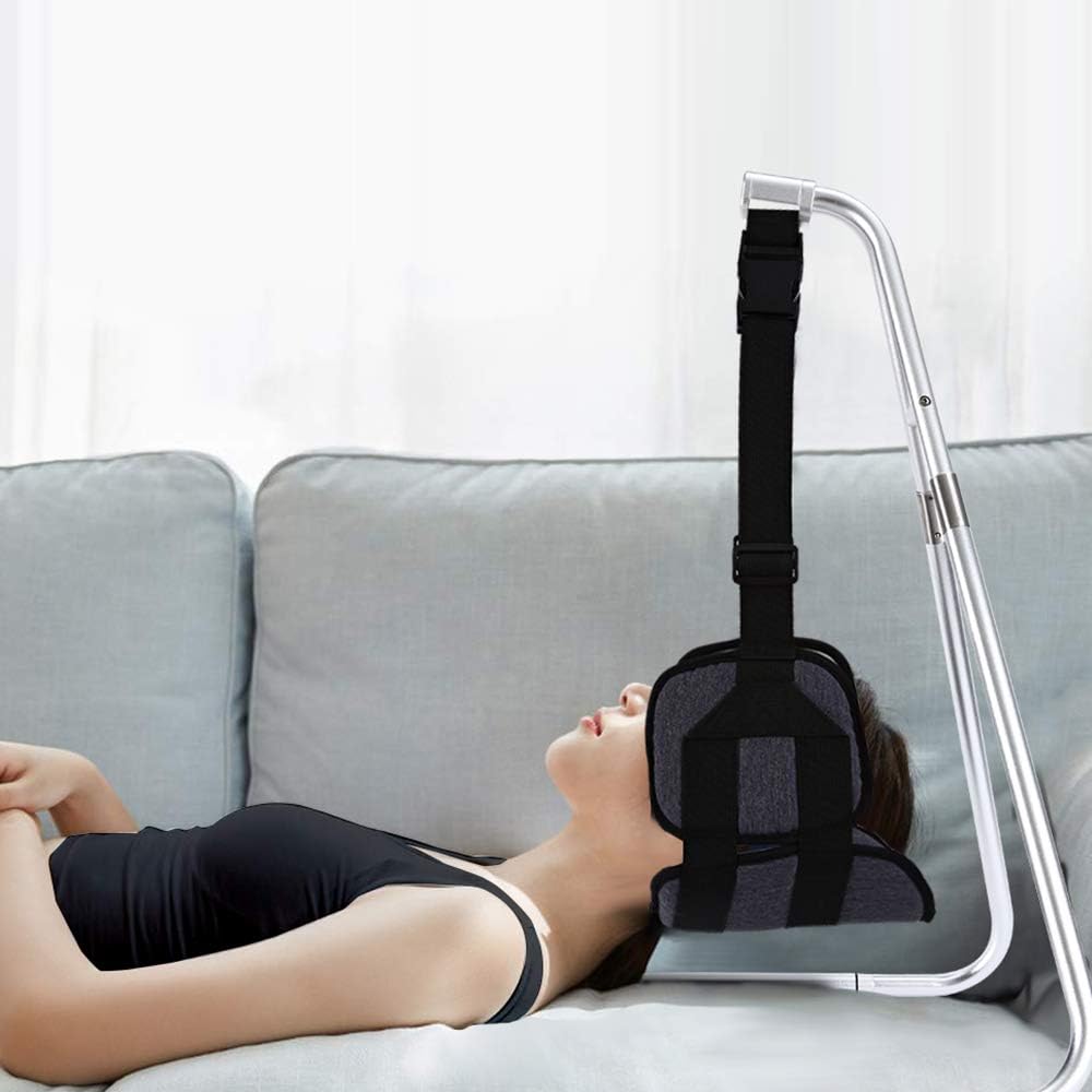 Neck Relief Hammock Head Hammock Neck Stretcher for Shoulder Pain Relief, Cervical Traction Device and Neck Support with Hammock Stand for Office