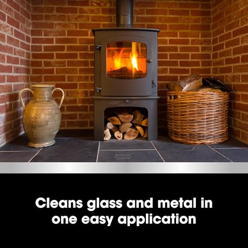 Furniture Clinic Stove Care Kit – Clean & Restore Log Burners, Grates, & Fireplaces | Removes Soot & Dirt | One Bottle Glass & Metal Cleaner + Stove Polish | 500ml / 17 Fl Oz Each Bottle - Thumbnail 4