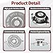 2 Pcs 16 PSI Radiator Cap Replacement for Dodge Ram 1500, Stainless Steel Engine Radiator Seal Cap, Compatible with Dodge Ram 2500 Jeep Grand Caravan Avenger