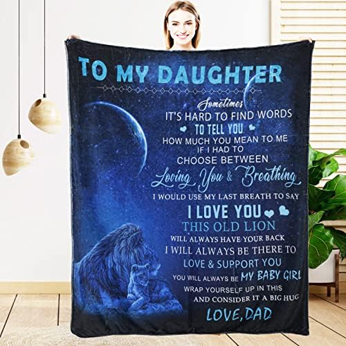 to My Daughter Blanket from Dad, Gifts for Daughter from