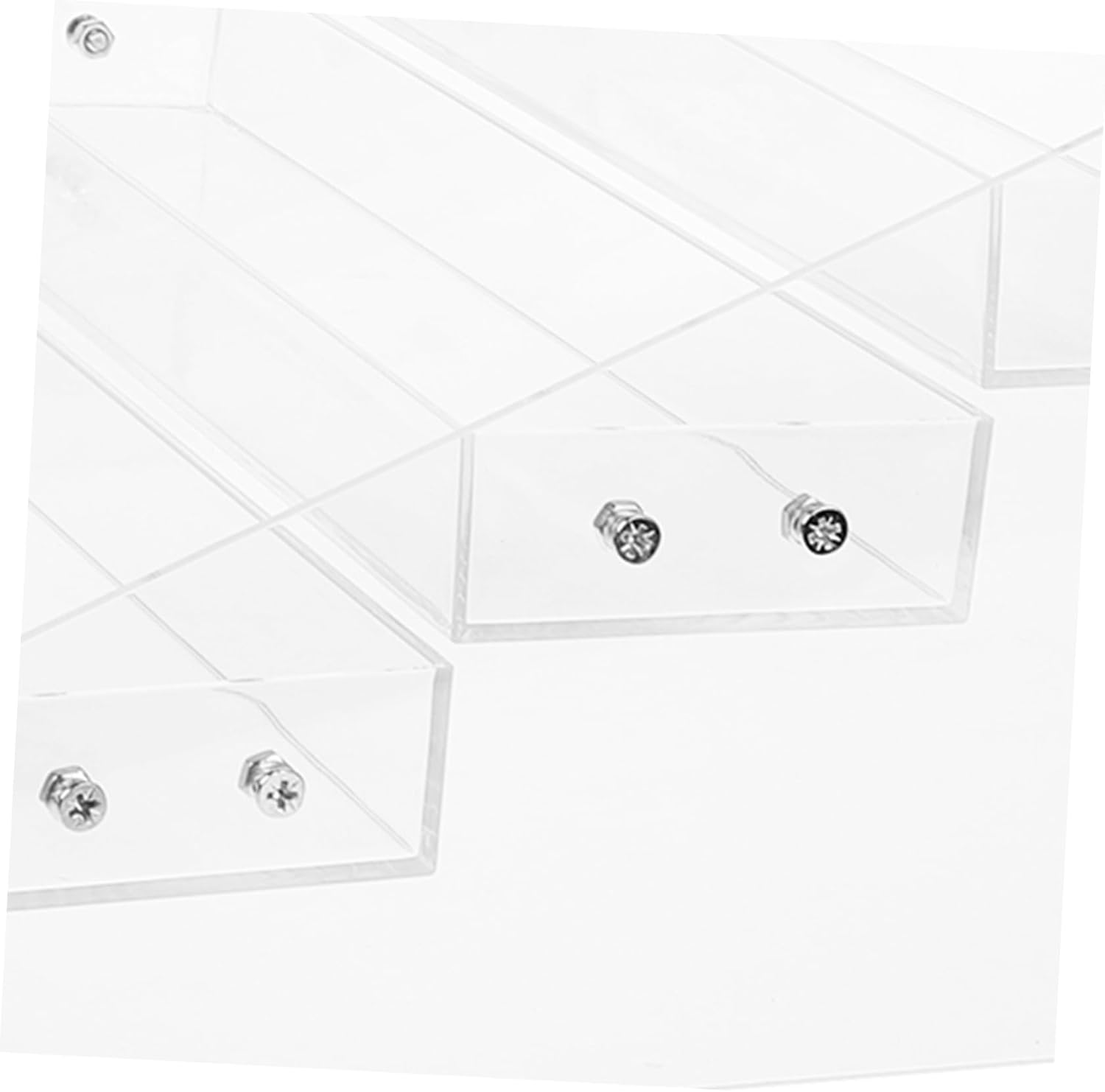 SOLUSTRE 5tier Acrylic Beverage Display Stand Transparent Organizer for Drinks Yogurt and Food Riser Storage Space-saving Design for Home Kitchen and Retail Use