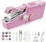 Handheld Sewing Machine, 31pcs Mini Portable Sewing Machine, Cordless Electric Small Handy Stitch Sewing Machine Quick Repairing Suitable for DIY, Home Travel, Clothes, Cloth, Curtain, Pet Clothes