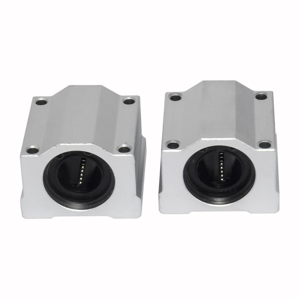 2-Pack SCS25UU 25mm Bore CNC Linear Motion Ball Slide Bearings