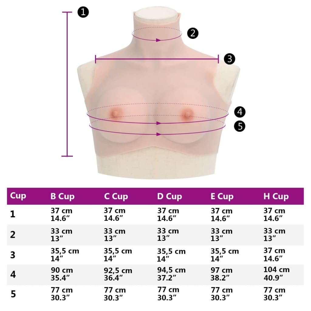 Genérico Pecho de Silicona Copa C caucásica,Ropa y Accesorios,Disfraces y Accesorios,Accesorios para Disfraces,Efectos Especiales para disfraces-4012200