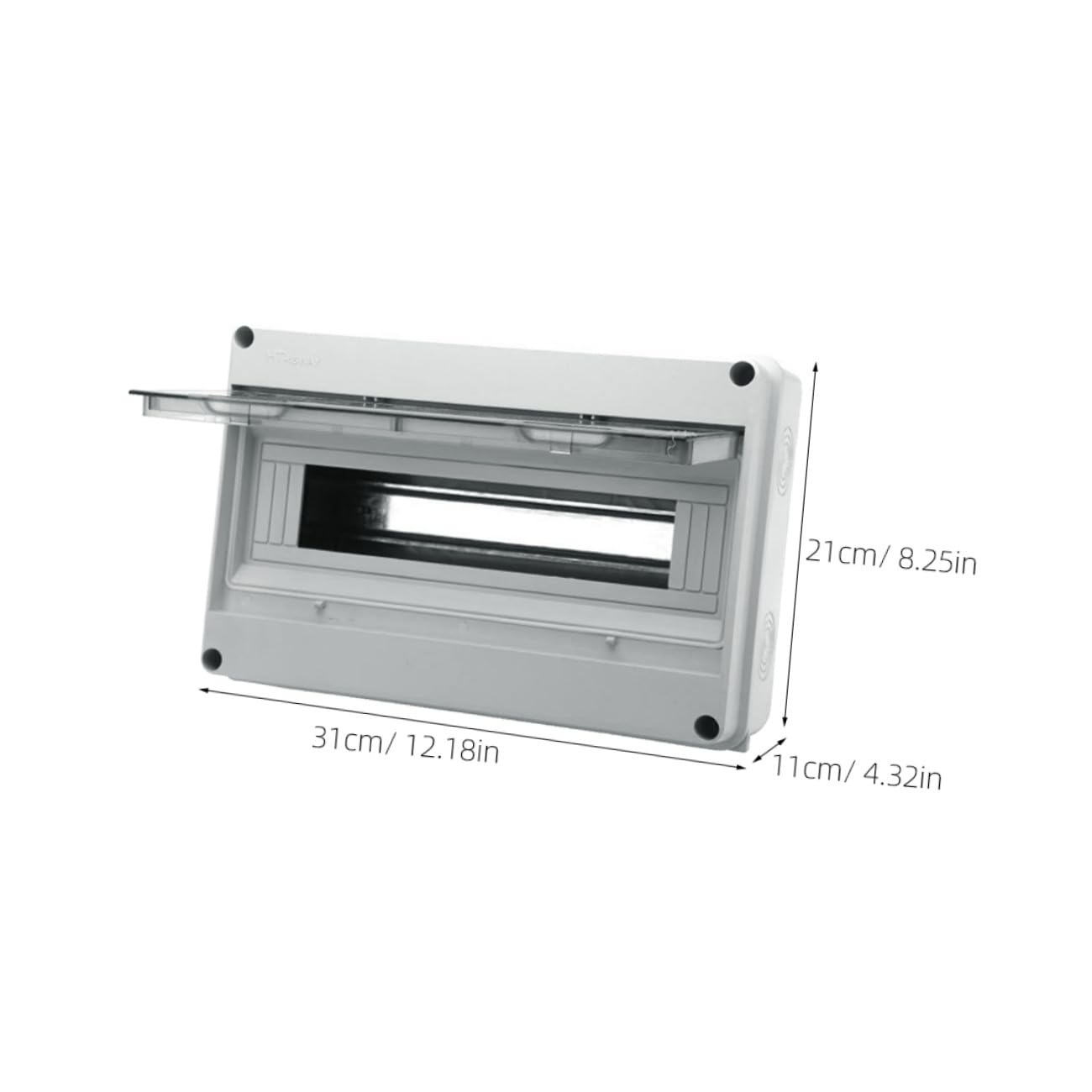 Tofficu Caja De Aire Prueba De Lluvia Para Exterior Cubierta De Caja De Interruptores Material Plástico Resistente Intemperie Para Uso Doméstico