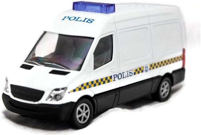 PDRM 1:43 Mercedes Benz Polis Police Diraja Malaysia 119 Diecast Car (White) (L x W x H),12cm x 4.5cm x 4cm