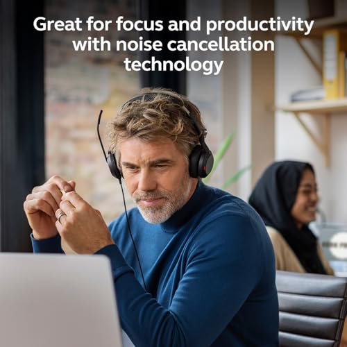 Jabra Evolve2 50 Wired Dual-Ear USB Headset with Microphone, Black - image 7