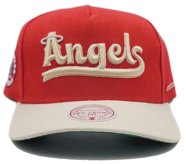 Mitchell & Ness Gorra Snapback Rojo y Beige miniatura 3
