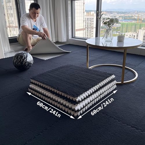 Alfombras mullidas de gran tamaño para aislar del suelo frío del salón 3
