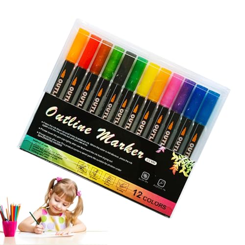 Effetto glitter intenso: offre colori vivaci ad ogni uso, liscio da usare, ideale per scarabocchiare, disegnare e progettare, assicurando che le tue creazioni brillino