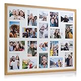 8/9/10/12/16/20 Photos Large Multi Picture Frame Collage Aperture Decor Memories-20 Aperture-Light Oak