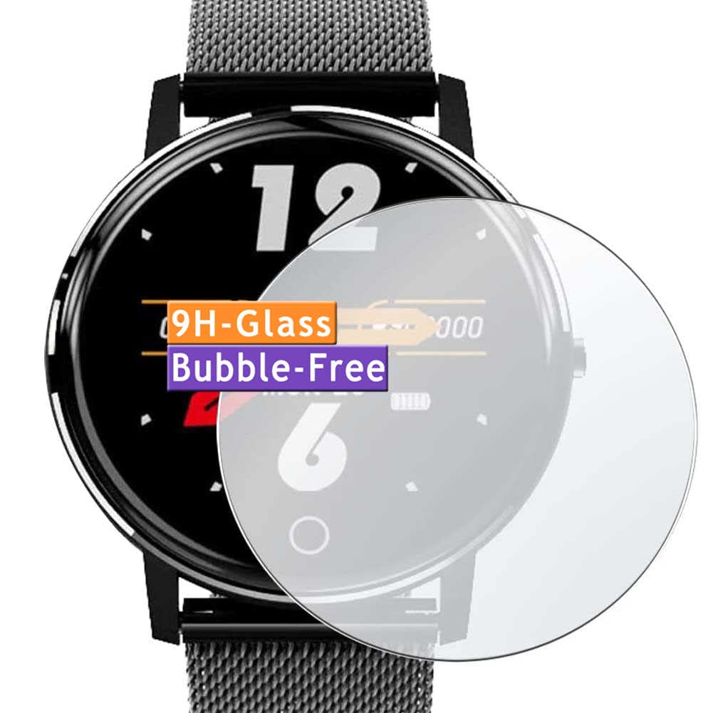 Vaxson 3-Pack Tempered Glass Screen Protector, compatible with Holalei Fitness Tracker Smart Watch smartwatch, 9H Protective Guard Film Protectors