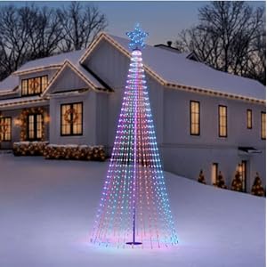12′ Multicolor lightshow Tree Christmas Tree Decoration (sc)