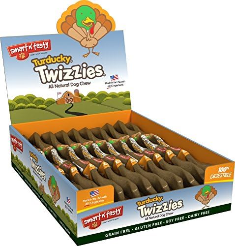 Emerald Pet Grain Free Turkey And Duck Turducky Twizzies All Natural Chews, Pack Of 30