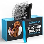 The Doodle Brush, Slicker Dog Brushes for Grooming Detangler, Poodle Pin Dematting Dog Grooming Brushes, Extra Long Pin Slicker for Goldendoodle, Cockapoo, Cavapoo, Tangle-Free Groom Shiny Coat