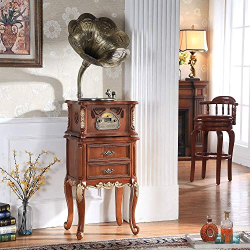 YAMMY Tourne-Disque, Gramophone, Haut-Parleur Bluetooth rétro, Haut-parleurs Vintage en Forme de Gramophone avec entrée… - Les Beatles, Paul McCartney, John Lennon, RIngo Starr, George Harrison YAMMY Tourne-Disque, Gramophone, Haut-Parleur Bluetooth rétro, Haut-parleurs Vintage en Forme de Gramophone avec entrée… – Image 5