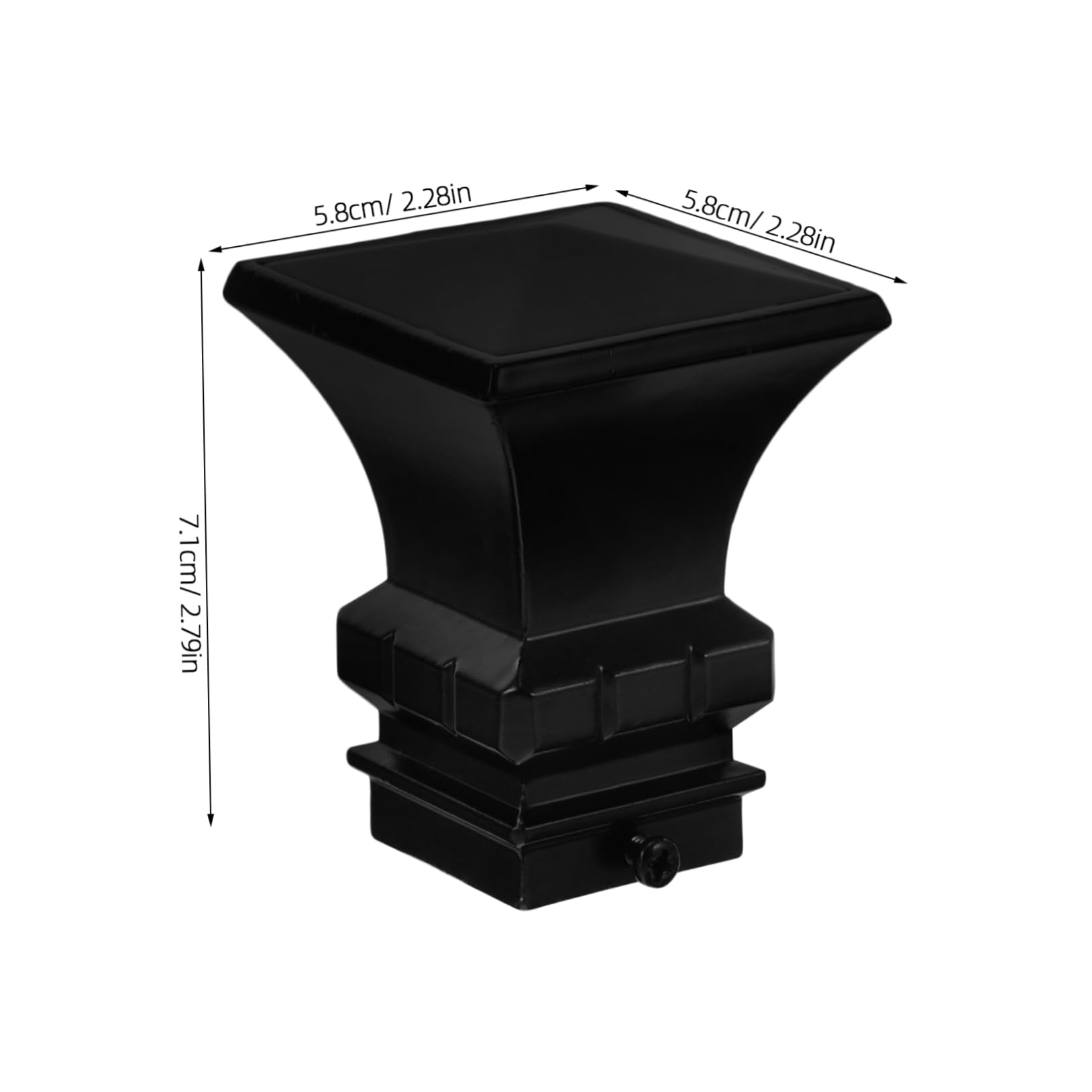 ERINGOGO Decorative Roman Club Heads for Curtain Rods Silver Exquisite Finials Ends