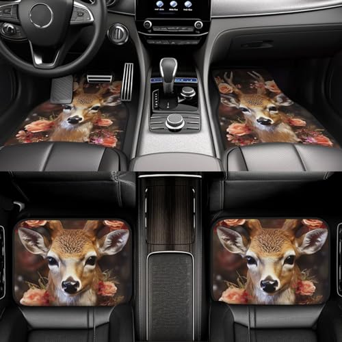Tapis de sol voiture motif cerf pour voyager propre en SUV et camion en famille