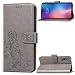 Produktbild Docrax Xiaomi Mi 9SE Handyhülle, Hülle Leder Case mit Standfunktion Magnetverschluss Flipcase Klapphülle kompatibel mit Xiaomi Mi 9 SE - DOSDA041715 Grau