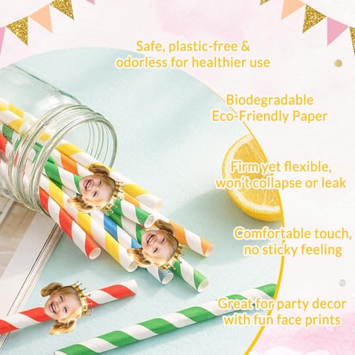 Pitillos personalizados de papel con foto 10 unidades miniatura 4