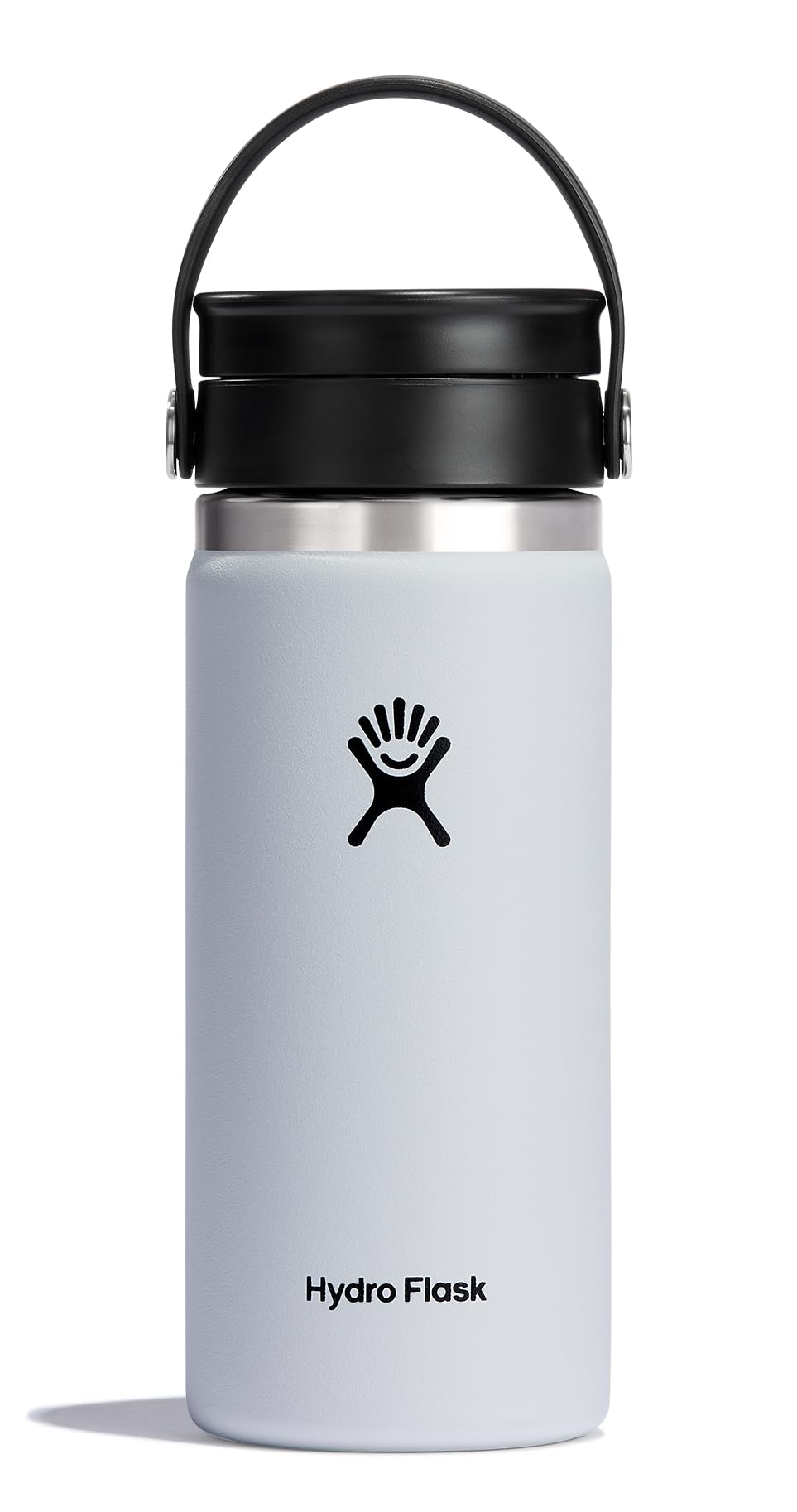 16 oz Wide Mouth Bottle with Flex Sip Lid White