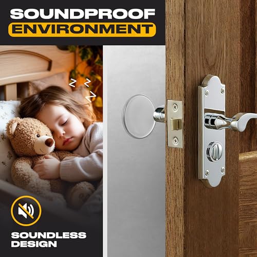 Image of ProStoppr Clear Door Stoppers - X-Small 0.8 inch (12 Pack) - Door Stoppers for Wall with Strong Back Adhesive - Quiet and Shock Absorbent Silicone Wall Protectors from Door Knobs - Protects Every Surface