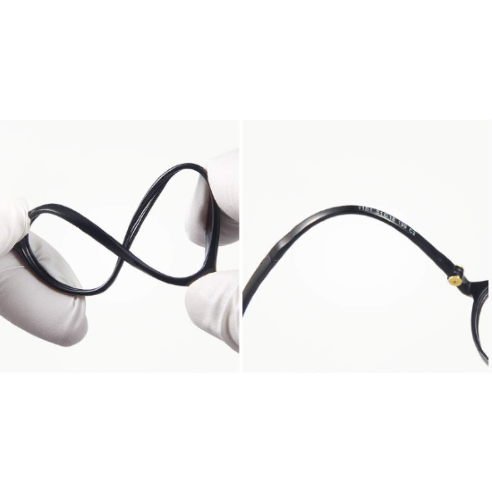 JRP Ultraligero Luz Anti-Azul Protección de Radiación Gafas de Lectura,Hd Resina Sra Protección para Los Ojos,Flexible Resistente Al Desgaste Cómodo/Negro / +2.5