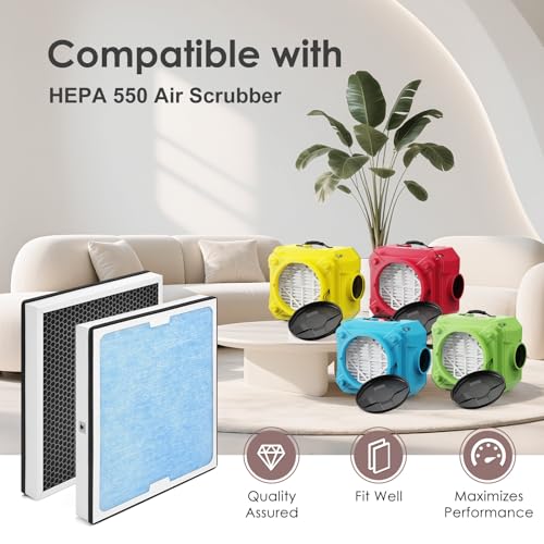 Image of 550 Filter Compatible with AlorAir HEPA 550 Air Scrubber Filter