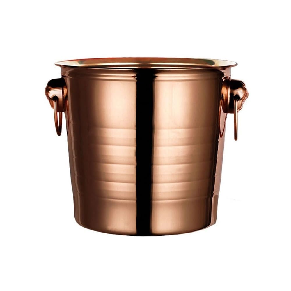 Cubitera de acero inoxidable grueso de diseño elegante para barra de vinos y champán