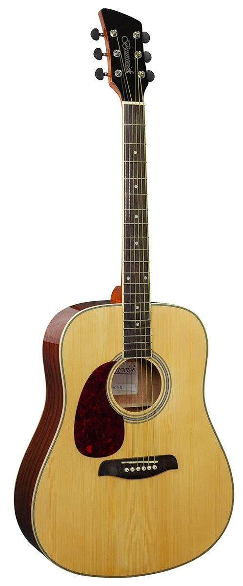 Brunswick bdl200 zurdos guitarra acústica Dreadnought