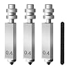 3PK 0.4MM Hotend ノズル Kobra X 統合ノズル用 クイックスワップ 硬化スチールノズル 追加1個ノズルブラシ ハイフロー 高速プリントヘッド Anycubic Kobra X Accssories用