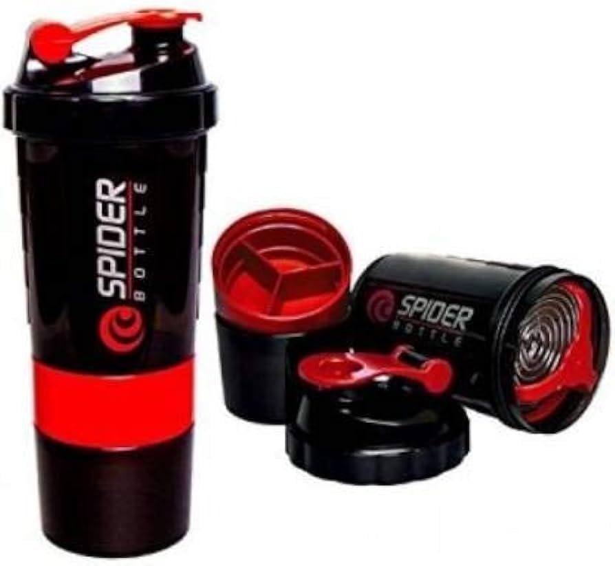 BOXCO Swift Gym Shaker Bottle Ideal for Protein shake, Pre-workout and BCAAs; Leak-proof BPA-free Plastic Material (500 Millilitres, Pack of 1) (RED)-image-42