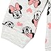 Disney Minnie Mouse Little Girls Pullover Fleece Sweatshirt and Leggings Outfit Set Light Grey/Pink 6