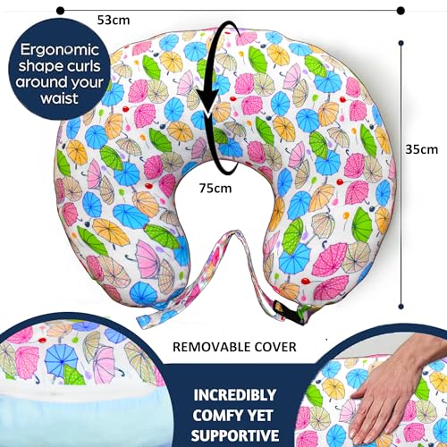 Image of VParents Baby Breast Feeding Pillow, Nursing Pillow, Maternity Feeding Pillow for Mother and New Born Baby (Chunky)
