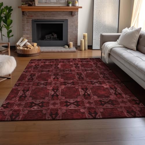 Tapete Addison Rugs Mayfield Burgundy 5' x 7'6" miniatura 5
