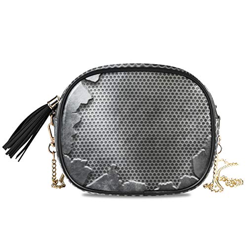 Preisvergleich Produktbild XiangHeFu Große Kapazität Geldbörse Brieftasche Münzetui Kartenhalter Riss Metall Vorlage Hintergrund Texturen Mädchen Handytasche