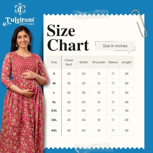 Image of Maternity Feeding Kurtis for Women Cotton - Zip Access Nursing Dress | Comfortable Pregnancy Wear | Stylish Feeding Kurti | Soft Cotton Maternity Dresses for Womens