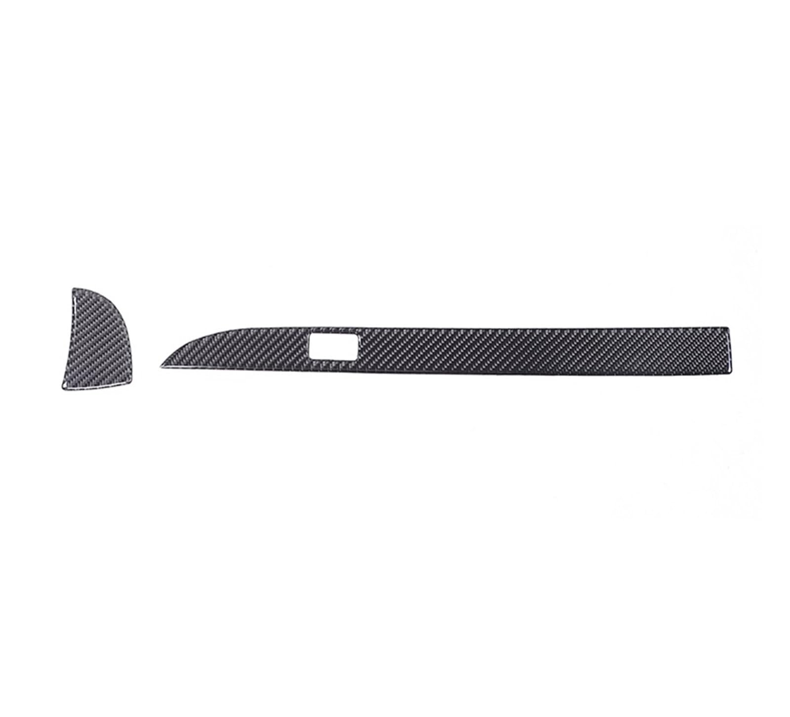 Car Trim Interior for BMW 6 Series E63 E64 04-09 Soft Carbon Fibre Car Center Console Co-Pilot Decorative Strips Trim Sticker Accessories Interior Mouldings(Black Carbon Fibre)
