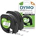 DYMO Original LetraTag Papier Etikettenband | schwarz auf weiß | 12 mm x 4 m | selbstklebendes Schriftband | für LetraTag-Beschriftungsgerät | 2 Etikettenkassetten