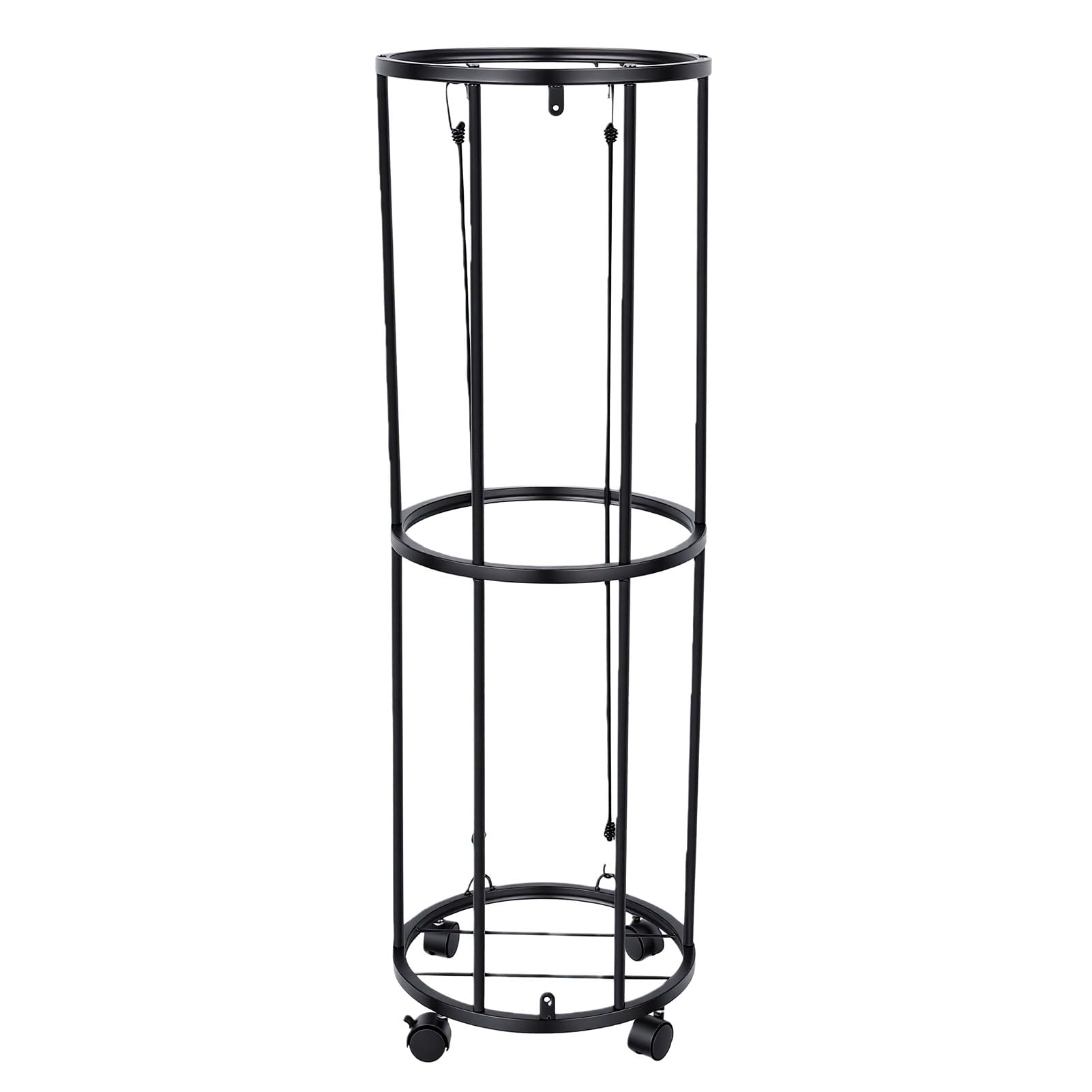 Alomejor Ballregal mit Leisen Universalrädern, Abgestufter Organizer für Basketbälle, Fußbälle, Tennisbälle, Fitnessstudio, Zuhause