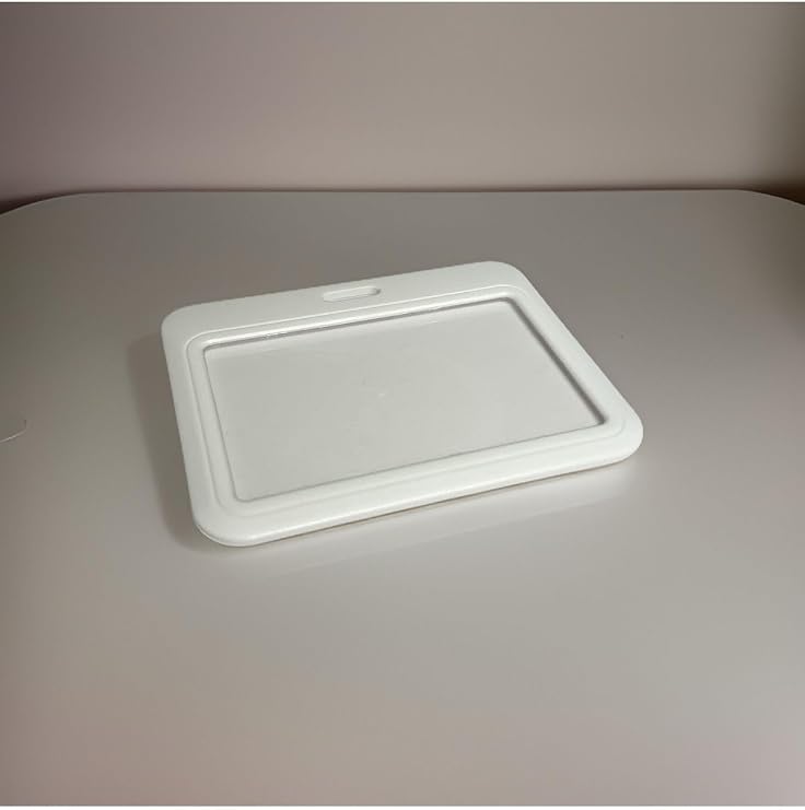 Premium Card Case White Horizontal Name Badge Card Protector