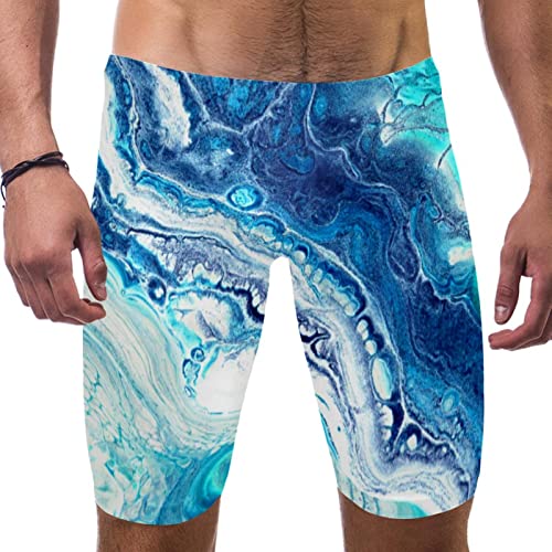 Bañador de natación para hombres y niños ideal para entrenamientos de piernas cuadradas en piscina
