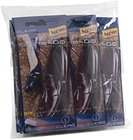 Shine To Go Shoe Polisher, Clear (Pack of 24)