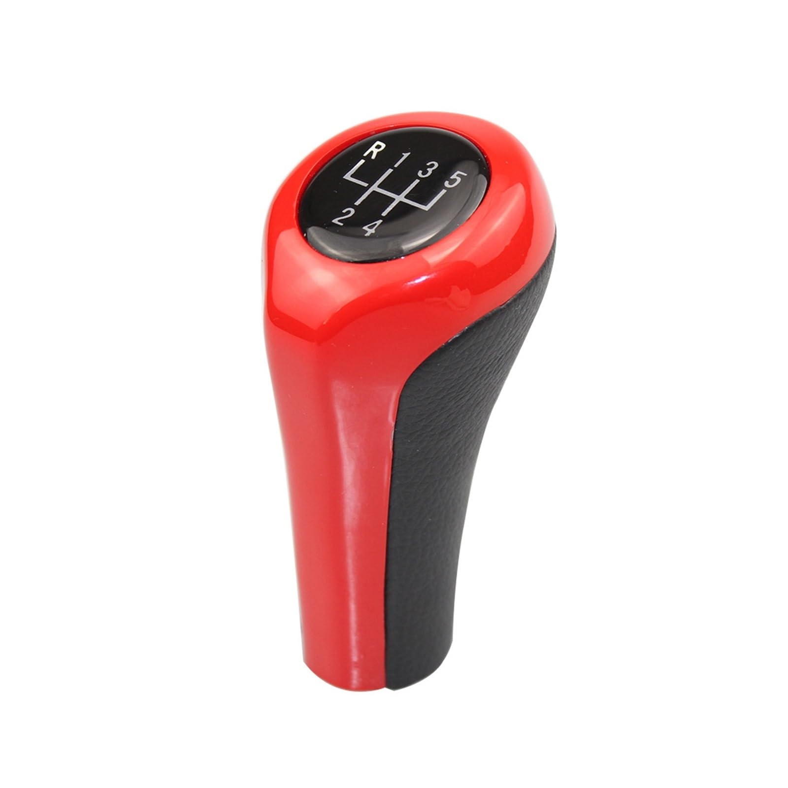 Zyincen Red Speed Gear Shift Knob For Bmw For 5 Series E60 E61 E28 E34 E39 Manual Gear Shift Knob Shifter Lever Head Replace(For 5 Speed)