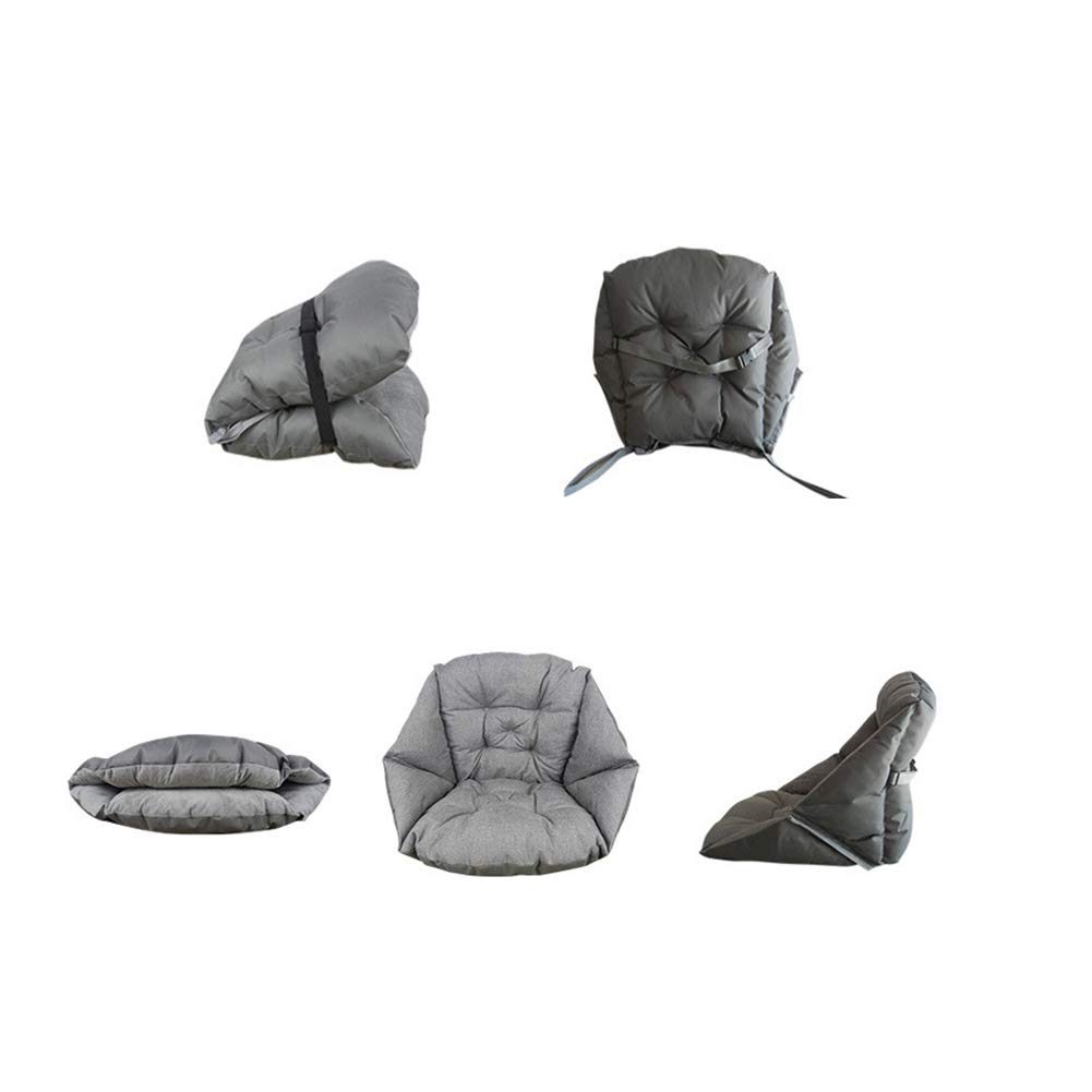 Cuscino morbido di alta qualità – Cuscino ergonomico di supporto per la schiena per sedie da ufficio, casa, cucina e giardino, 40 x 47 x 47 cm, grigio comodo cuscino per una migliore esperienza di
