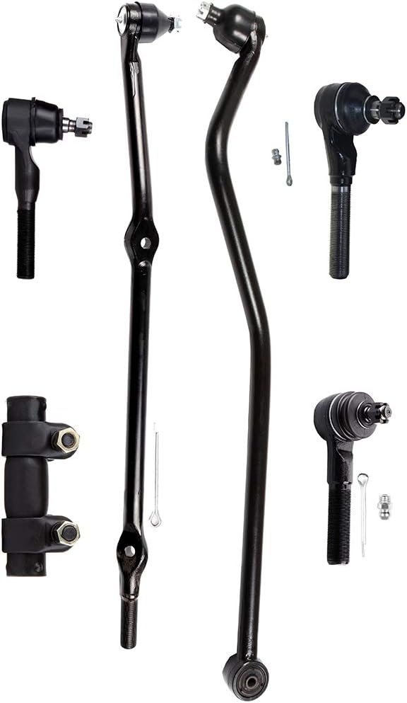ALEGE 6Pcs Front Suspension Kit,Fit for Jeep Grand Cherokee 1993-1998,Outer Tie Rod End Inner Steering Tie Rod End Track Bar Tie Rod Adjusting Sleeve